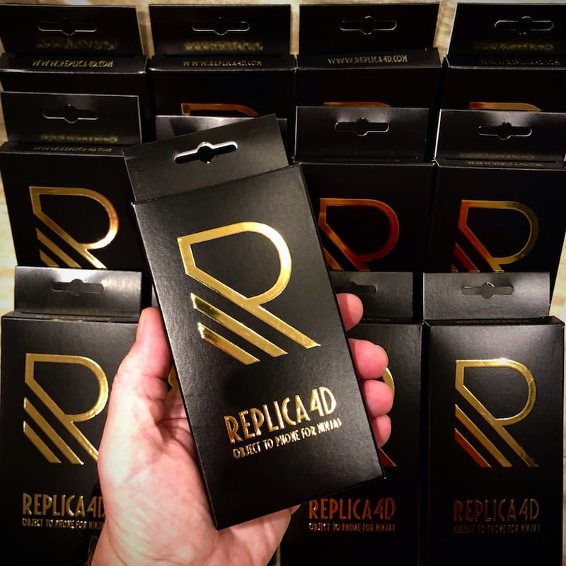 Replica4D magic app packaging for retailers